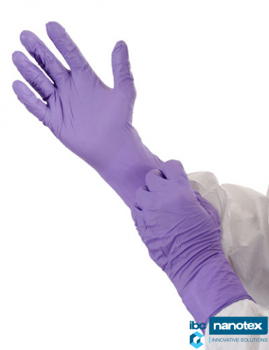 Перчатки нитриловые стерильные INDIGO BioClean для чистых помещений IBC Nanotex